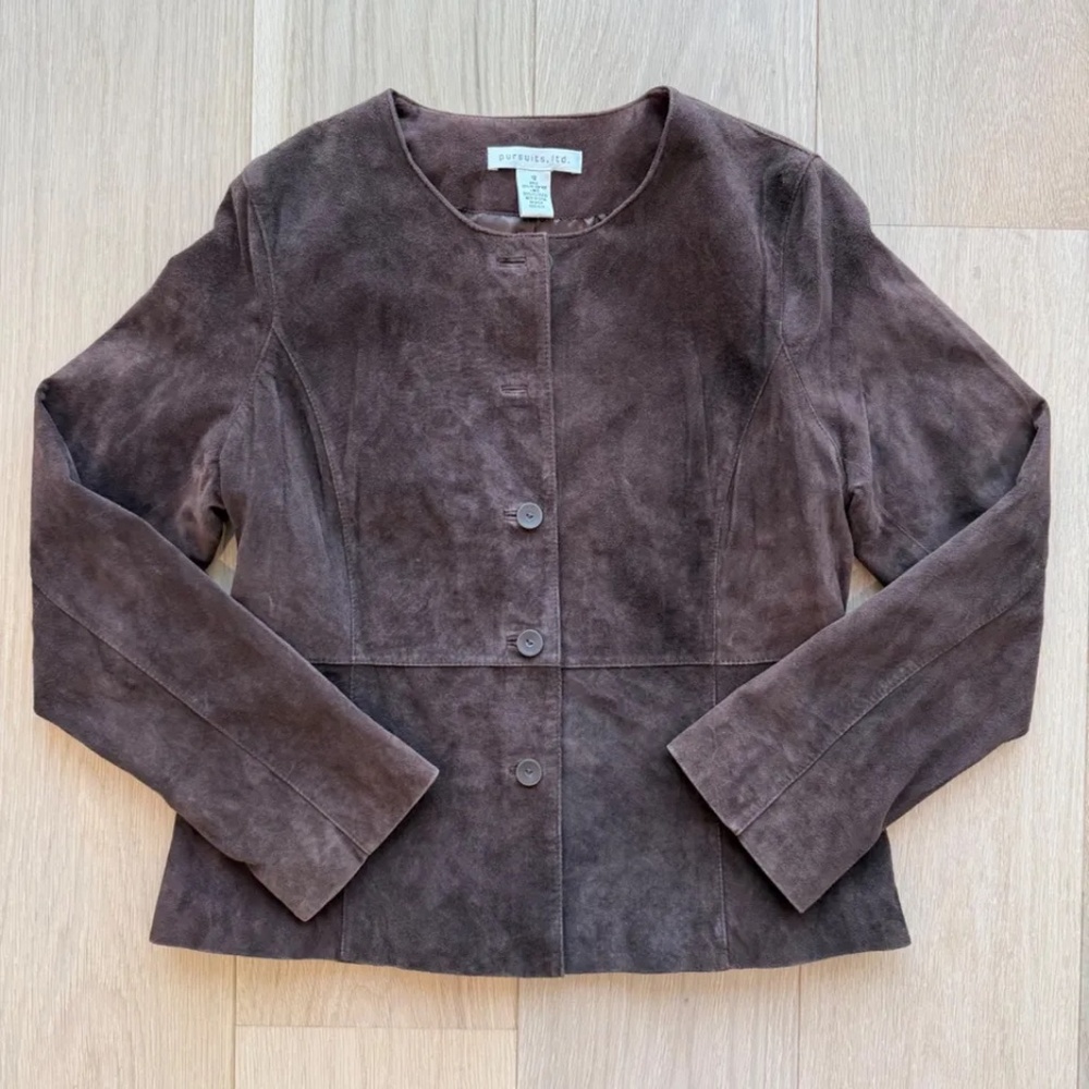 Vintage Walnut Suede Coat
